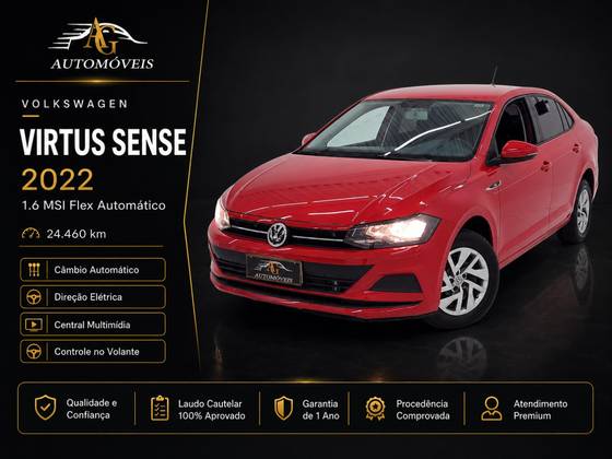 VOLKSWAGEN VIRTUS 1.6 MSI SENSE TOTAL FLEX AUTOMÁTICO VOLKSWAGEN VIRTUS 1.6 MSI SENSE TOTAL FLEX AUTOMÁTICO